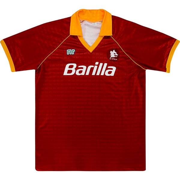 Tailandia Camiseta AS Roma 1st Retro 1990 1991 Naranja